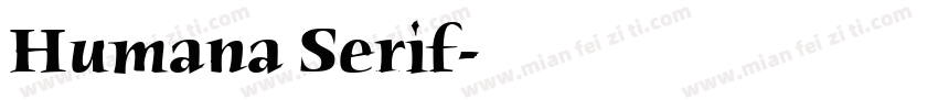 Humana Serif字体转换